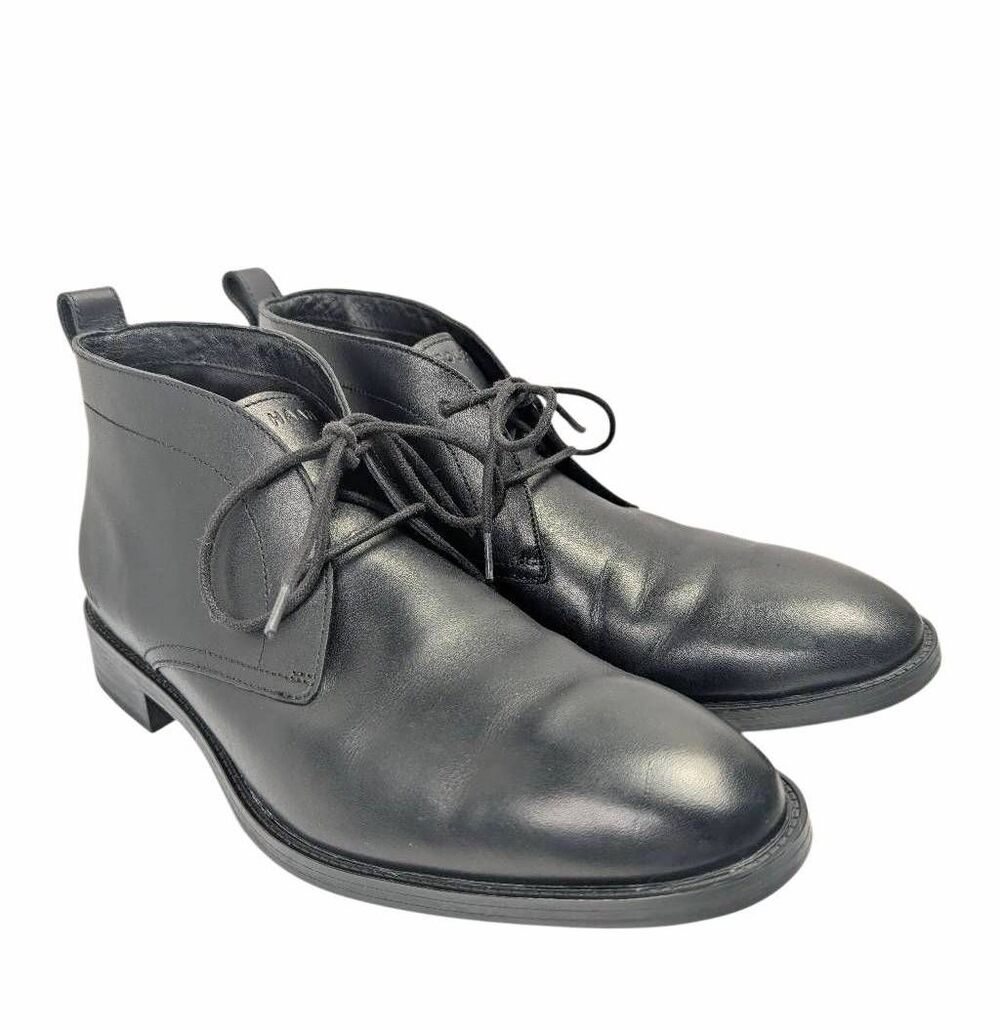 Cole Haan Grand Kennedy Black leather chukka lace up ankle boot mens 7